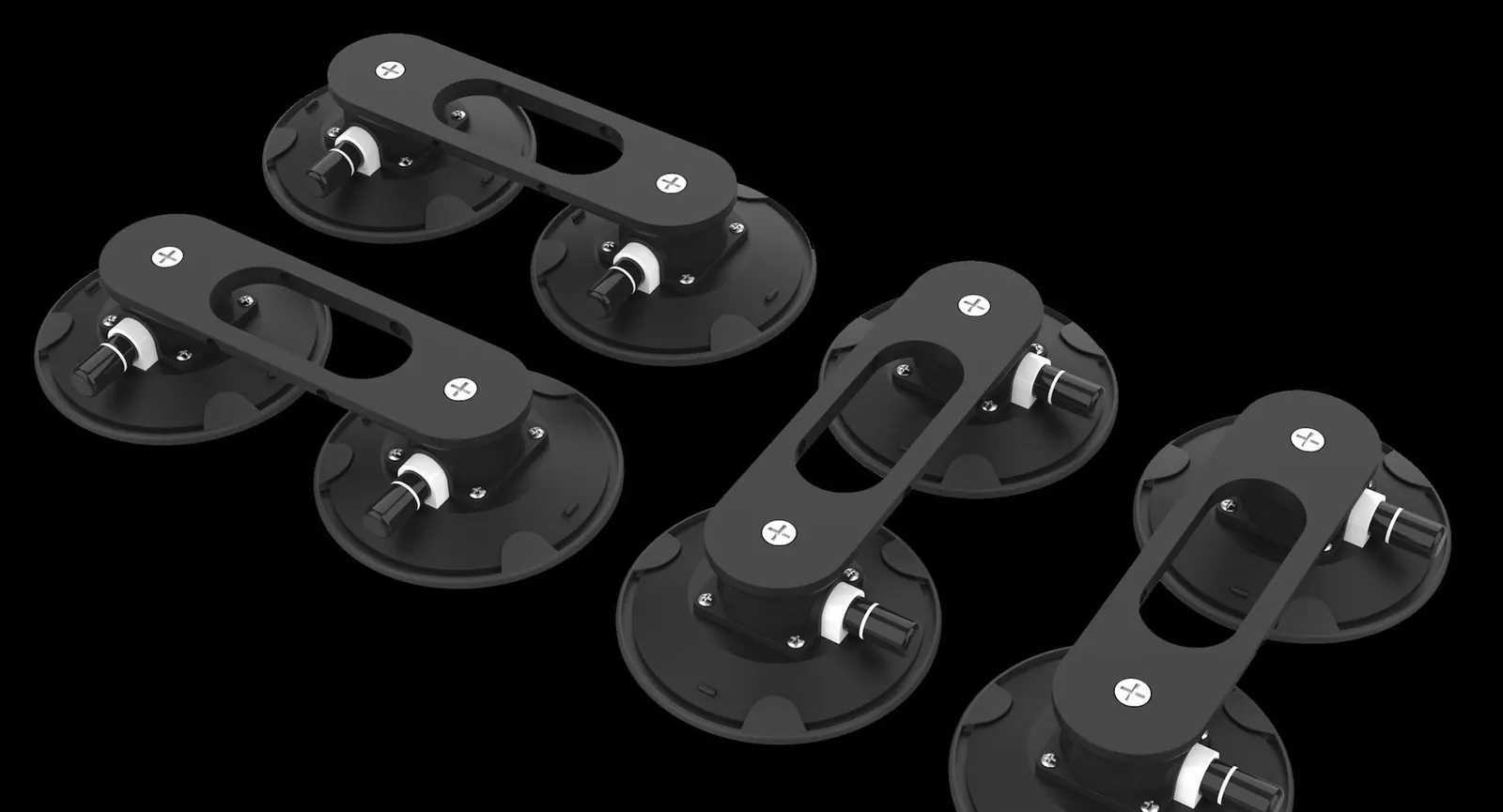 STAG Base Unit: four rack components with eight pre-installed vacuum cups